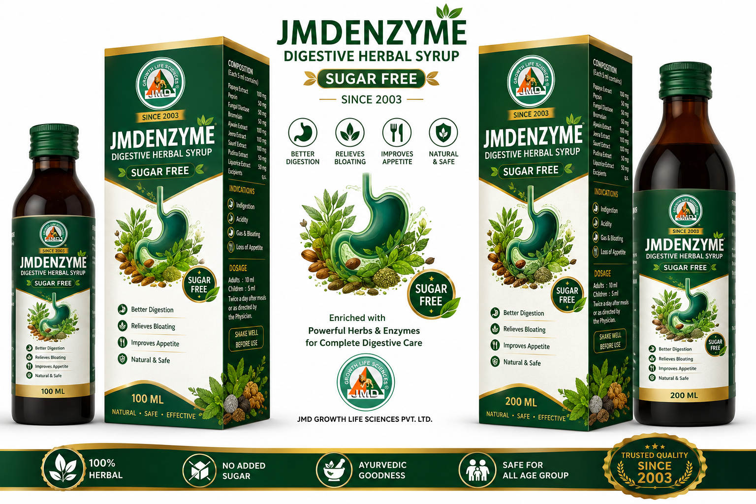JMDEnzyme Herbal Digestive Syrup - Image 4